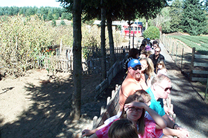 Group Having a good time at the Flower Farm